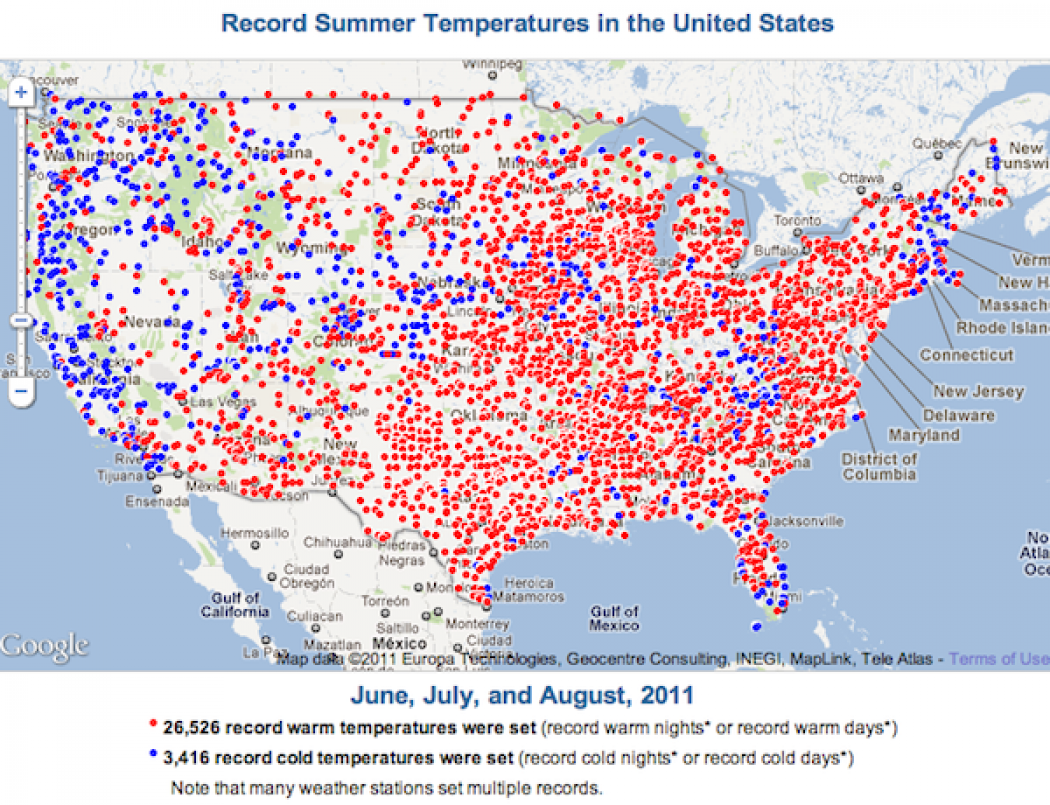 Hot Summer of 2011 Rewrites Record Books Climate Central