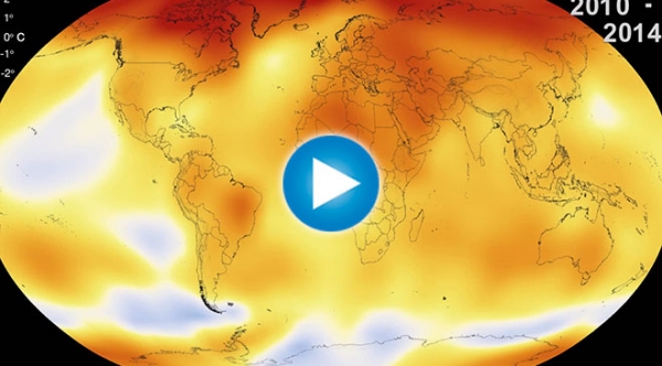 135 Years of Global Warming in 30 Seconds