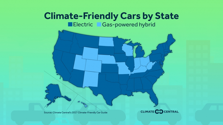 Climate Friendly Cars By State Central Climate Friendly Cars By State