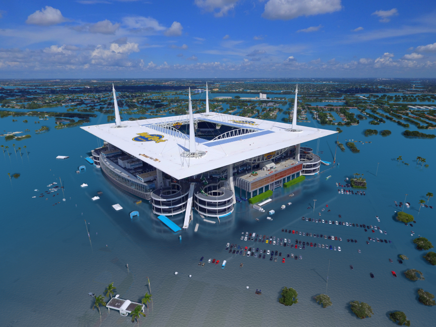 2020 Super Bowl: Sea Level Rise Flood Risk