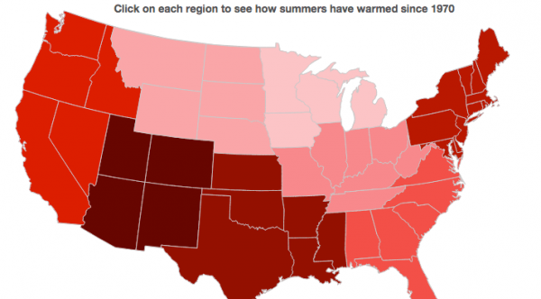 U.S. Summers Bringing More and More Heat