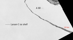 The Larsen C Iceberg Is Already Cracking Up