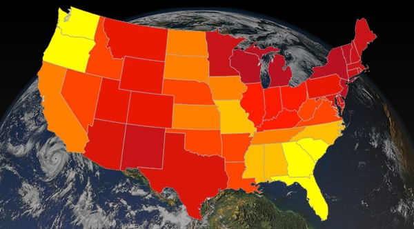 Since 1st Earth Day, U.S. Temps Marching Upward