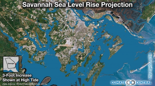 Savannah Sea Level Rise Projection