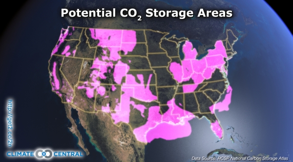 CO2 Storage Areas
